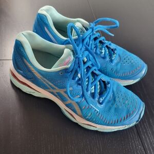 Asics Blue Athletic Running Shoes